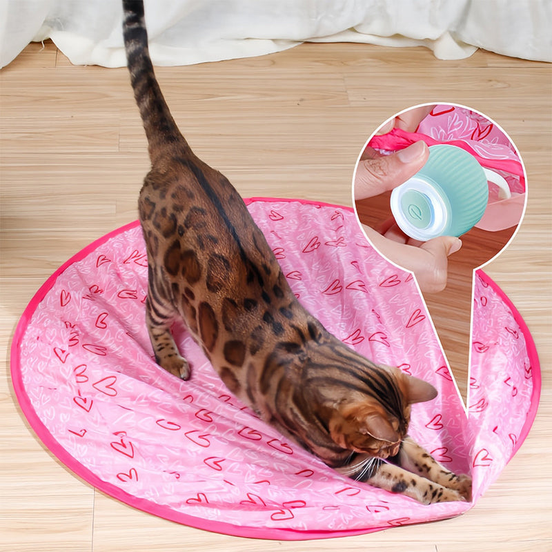 Interactive Moving Toy for Cats – WhiskRoll-Pink-State of Style