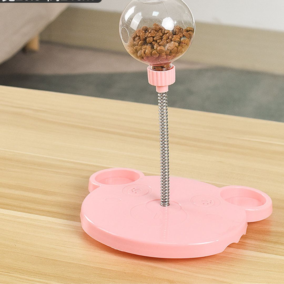 Interactive Pet Toy with Treat Dispense – TreatTumble-Pink-State of Style