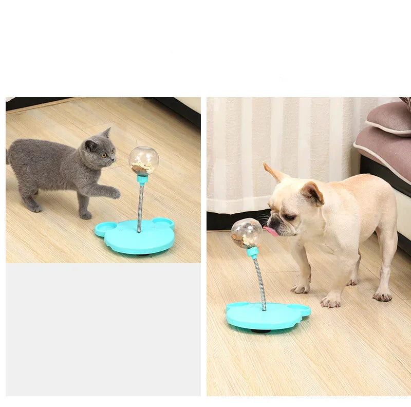 Interactive Pet Toy with Treat Dispense – TreatTumble-Pink-State of Style