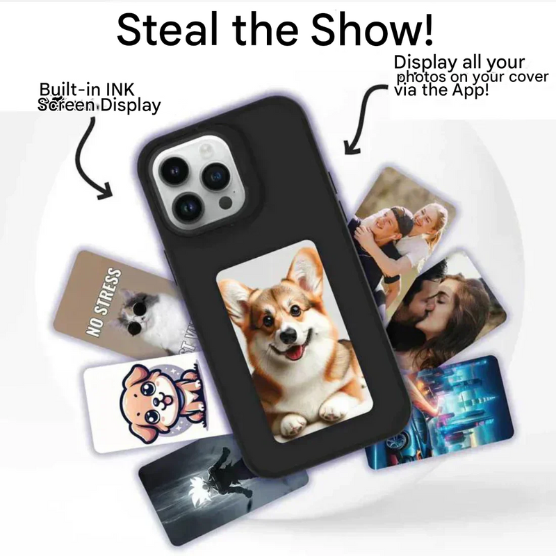 Interactive Photo iPhone Case - PixelShell-Black-iPhone 15-State of Style