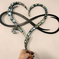 Iron Wall Art with Infinity Heart - InfiniteHeart-20cm x 25cm-Black-State of Style