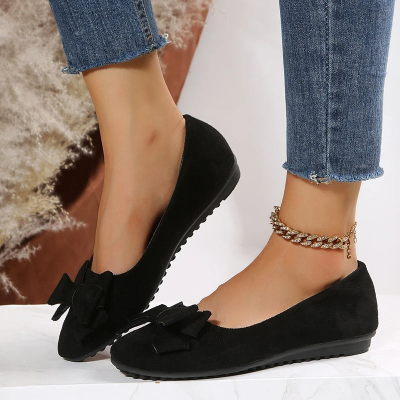 Isa - Orthopedische Bordeauxrode Ballerina's-Zwart-34-State of Style
