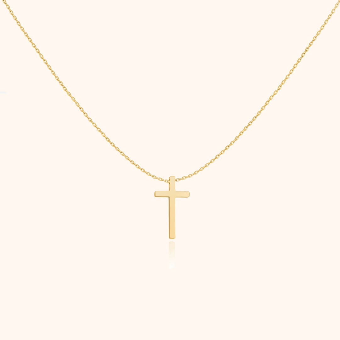 Isabella Cross Pendant Necklace-Gold-State of Style