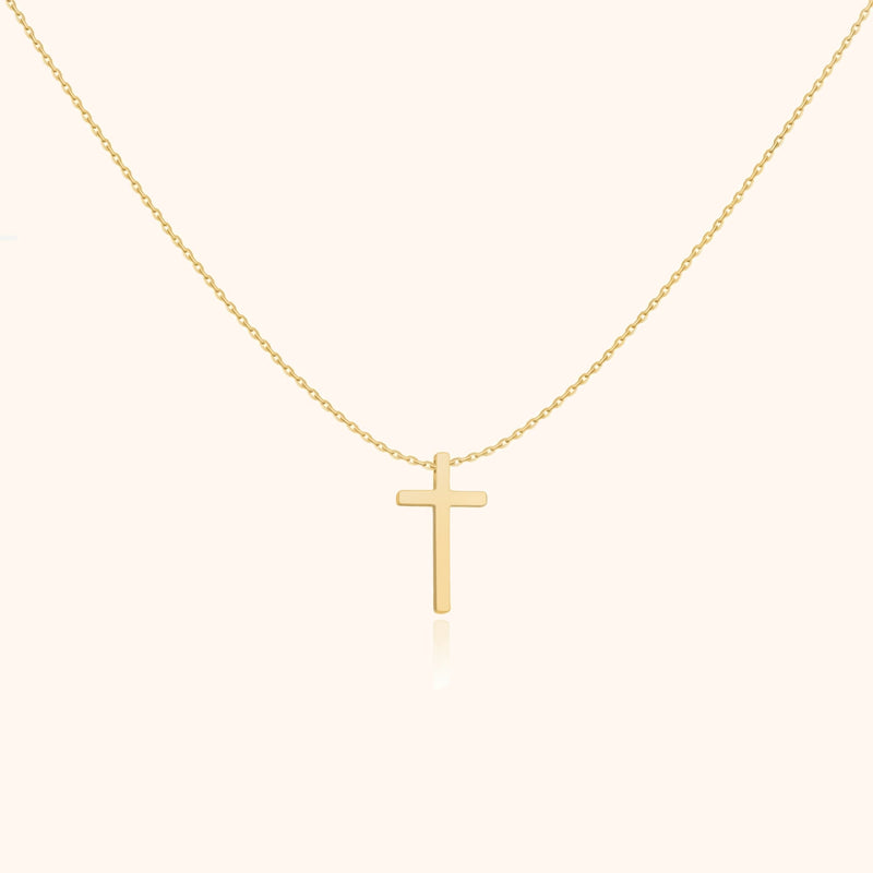 Isabella Cross Pendant Necklace-Gold-State of Style