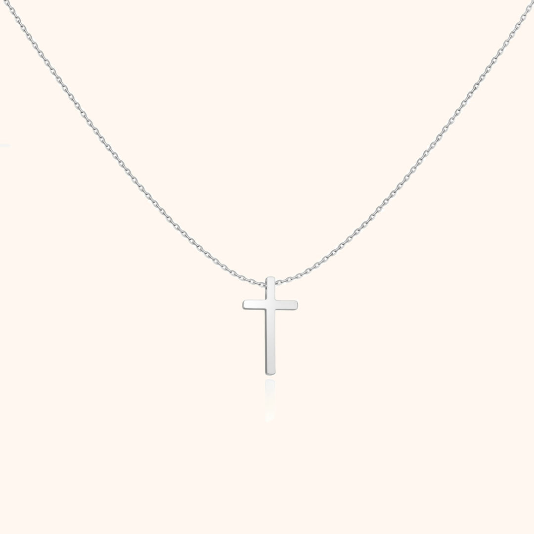 Isabella Cross Pendant Necklace-Silver-State of Style