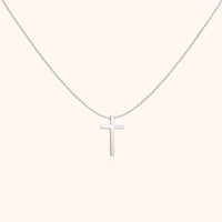 Isabella Cross Pendant Necklace-Silver-State of Style