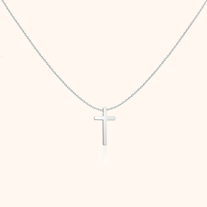 Isabella Cross Pendant Necklace-Silver-State of Style