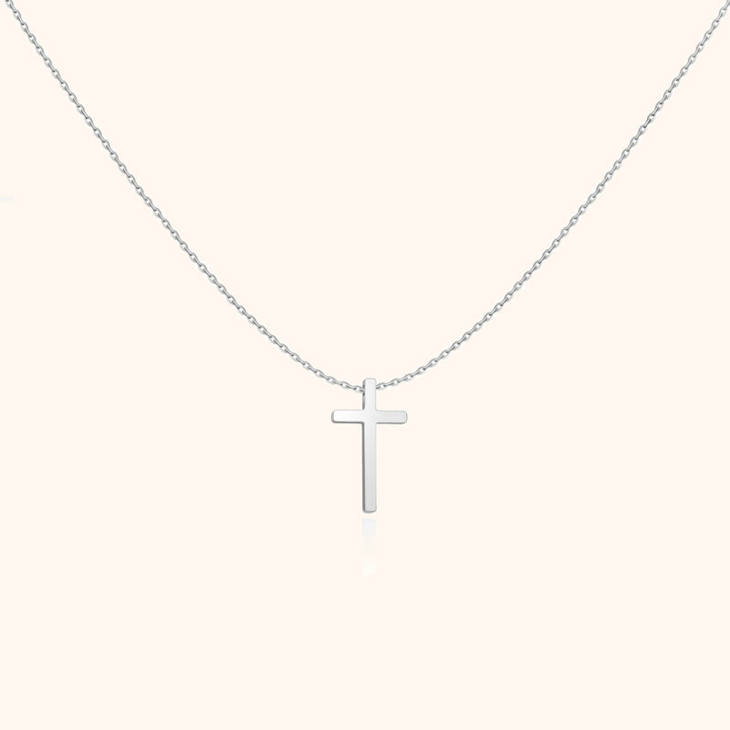 Isabella Cross Pendant Necklace-Silver-State of Style