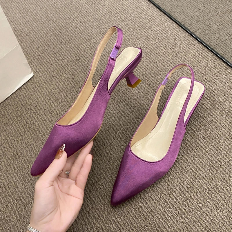 Isabella - Orthopedic Black Slingback Pumps-Creamy-white-4-State of Style