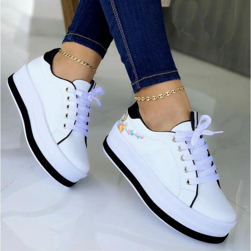 IsabellaSneaks | Women's Platform Sports Shoes-Black-4.5-State of Style