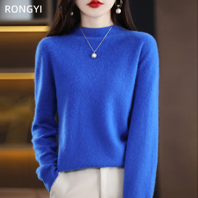 IsabellasShirt | Women's Cosy Relaxed-Fit Sweater-Blue-S-State of Style