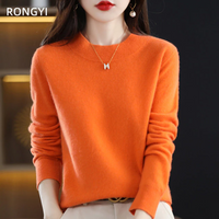 IsabellasShirt | Women's Cosy Relaxed-Fit Sweater-Orange-S-State of Style