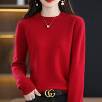 IsabellasShirt | Women's Cosy Relaxed-Fit Sweater-Red-S-State of Style