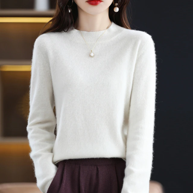 IsabellasShirt | Women's Cosy Relaxed-Fit Sweater-White-S-State of Style
