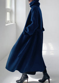 Isabelle Tailored Wool Women's Winter Coat-Blue-S-State of Style