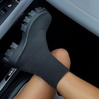 IsabelleBoots | Women's Trendy Sock Boots-Black-5.0-State of Style