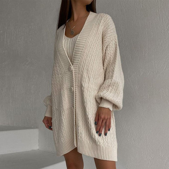 IslasVest | Women's Trendy Oversized Vest-Beige-S-State of Style