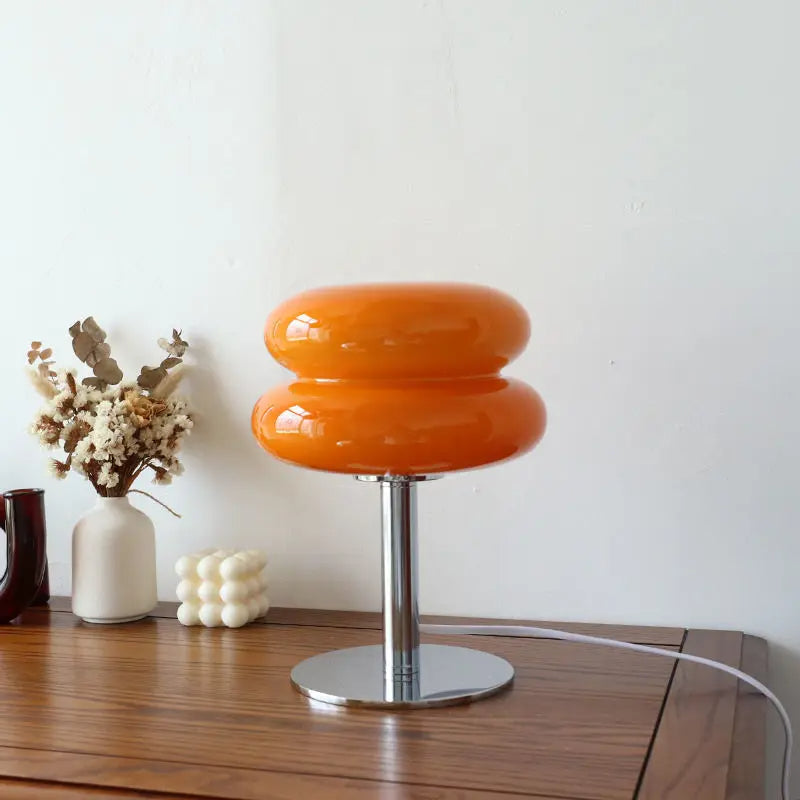 Italian Bauhaus Table Lamp - RetroGlow-Orange-State of Style