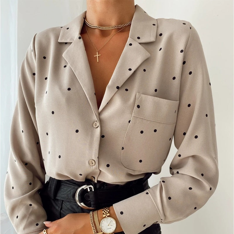 JacoliensBlouse | Women's Elegant Blouse-Beige-S-State of Style