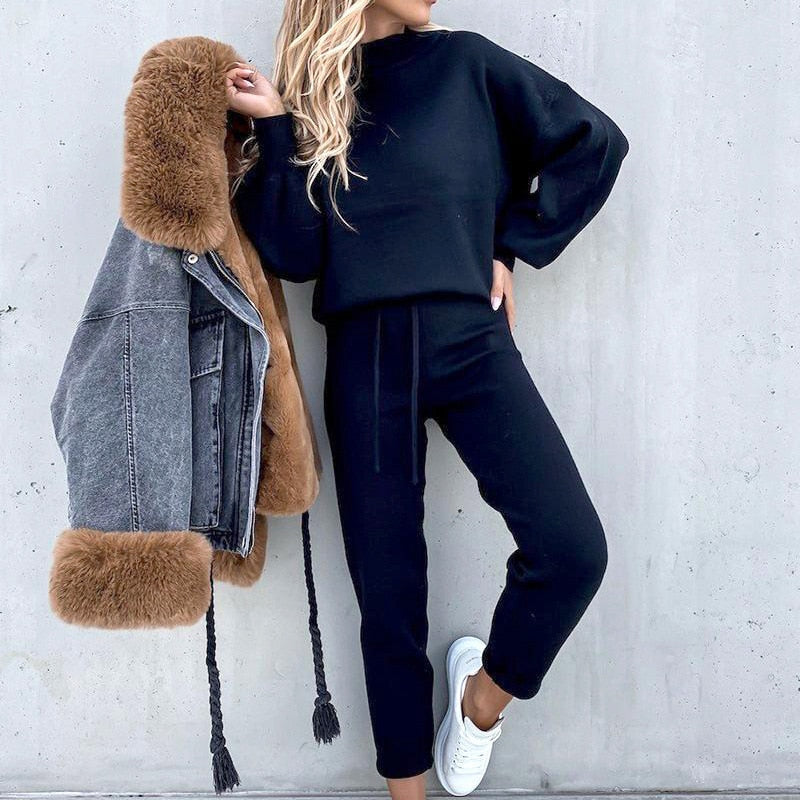 JacoliensPaks | Women's Stylish Tracksuit-Dark Blue-S-State of Style