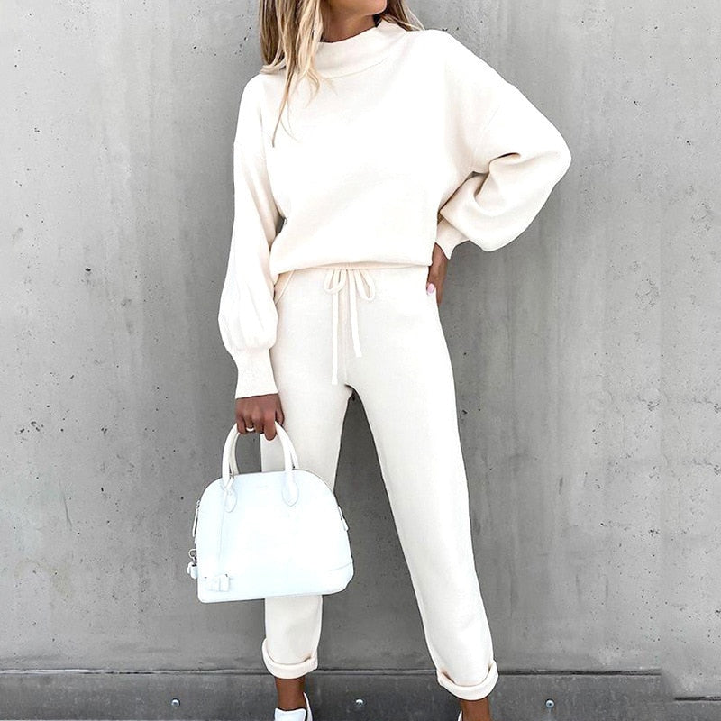 JacoliensPaks | Women's Stylish Tracksuit-White-S-State of Style