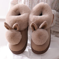 JacoliensSlippers | Women's Cute Bunny Slippers-Brown-6.0-State of Style