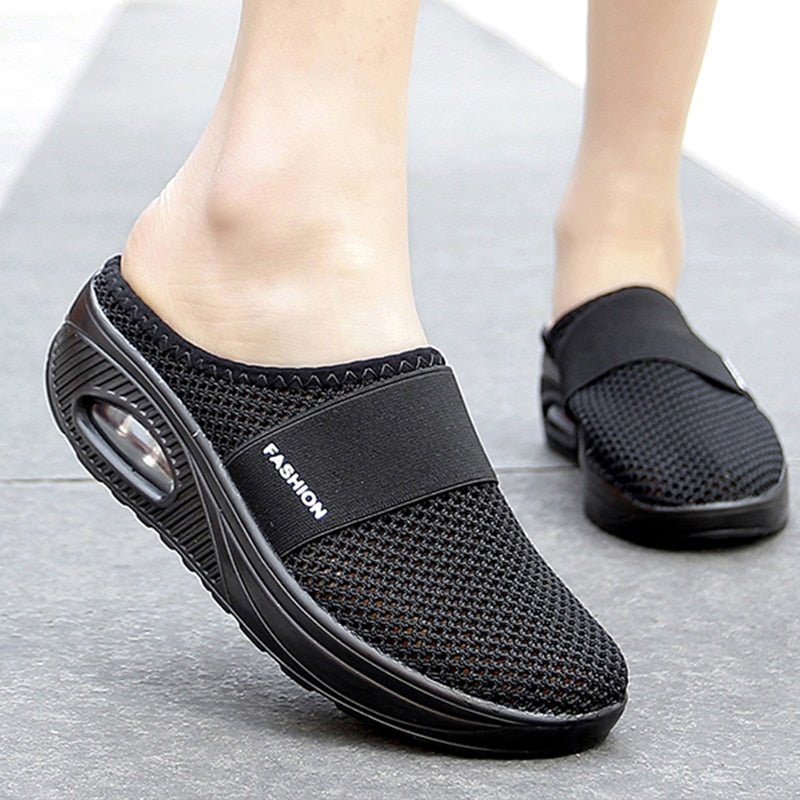 JacoliensSneaks | Women's Orthopaedic Sneakers-Black-4.5-State of Style