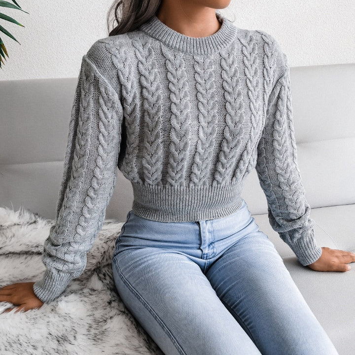 JaguarSweater | Women's Jaguar Print Sweater-Light Grey-S-State of Style