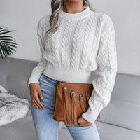 JaguarSweater | Women's Jaguar Print Sweater-White-S-State of Style