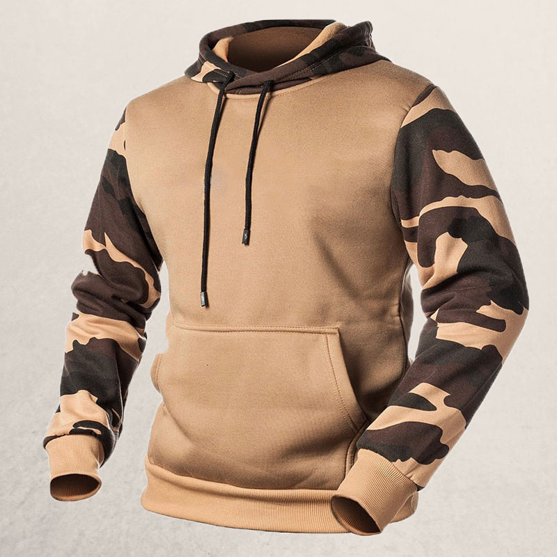 JamesShirt | Men's Casual Hoodie-Khaki-XS-State of Style