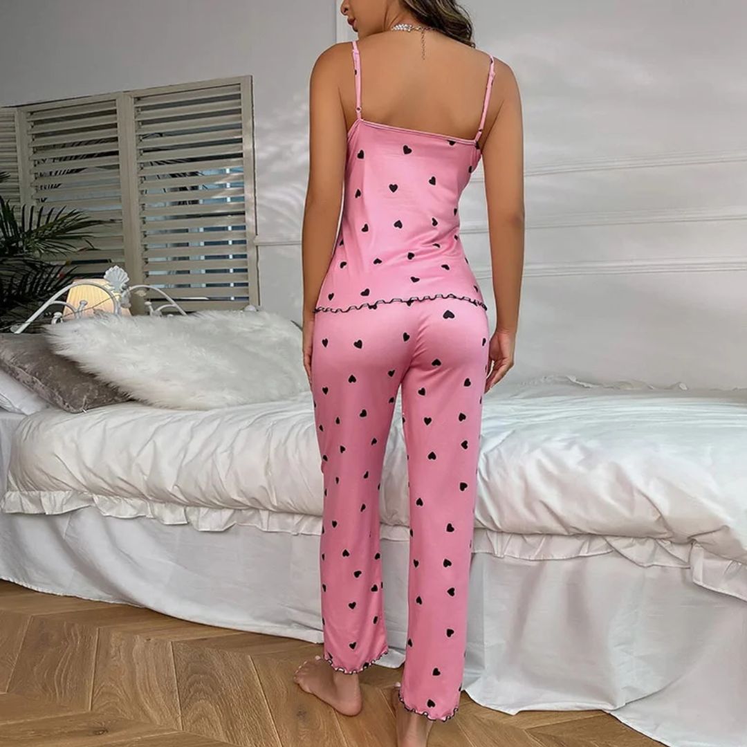 Jane Pyjama Set-Black-S-State of Style