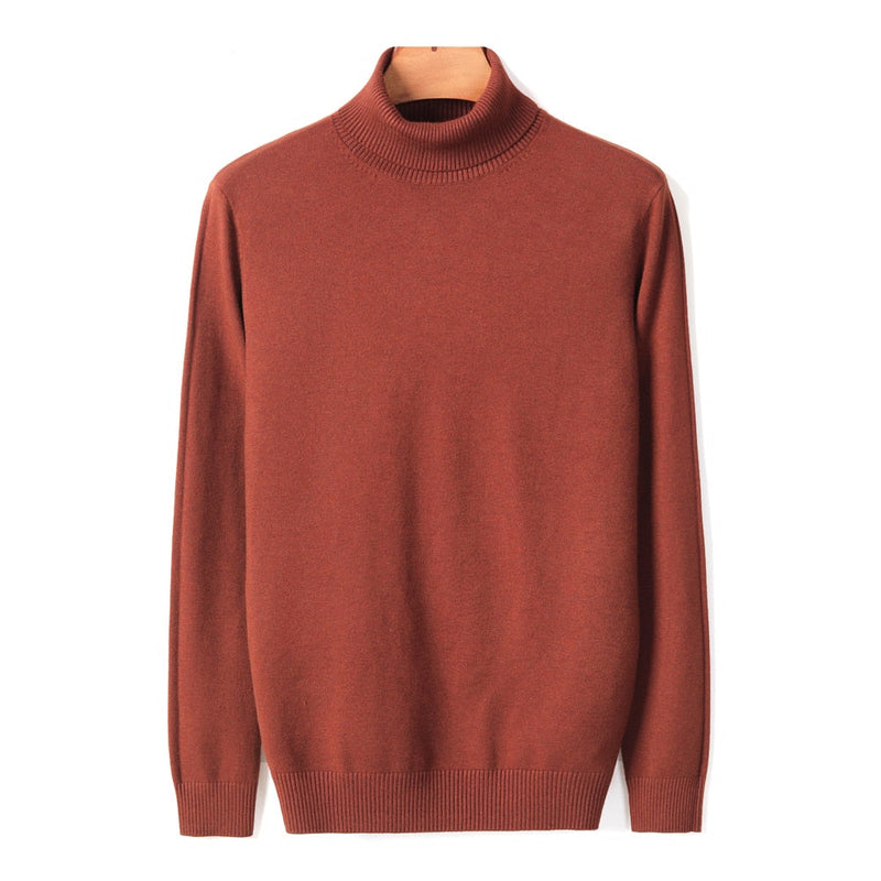 JanesShirt | Men's Classic Turtleneck Sweater-Light Blue-M-State of Style