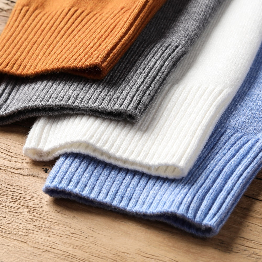 JanesShirt | Men's Classic Turtleneck Sweater-Light Blue-M-State of Style