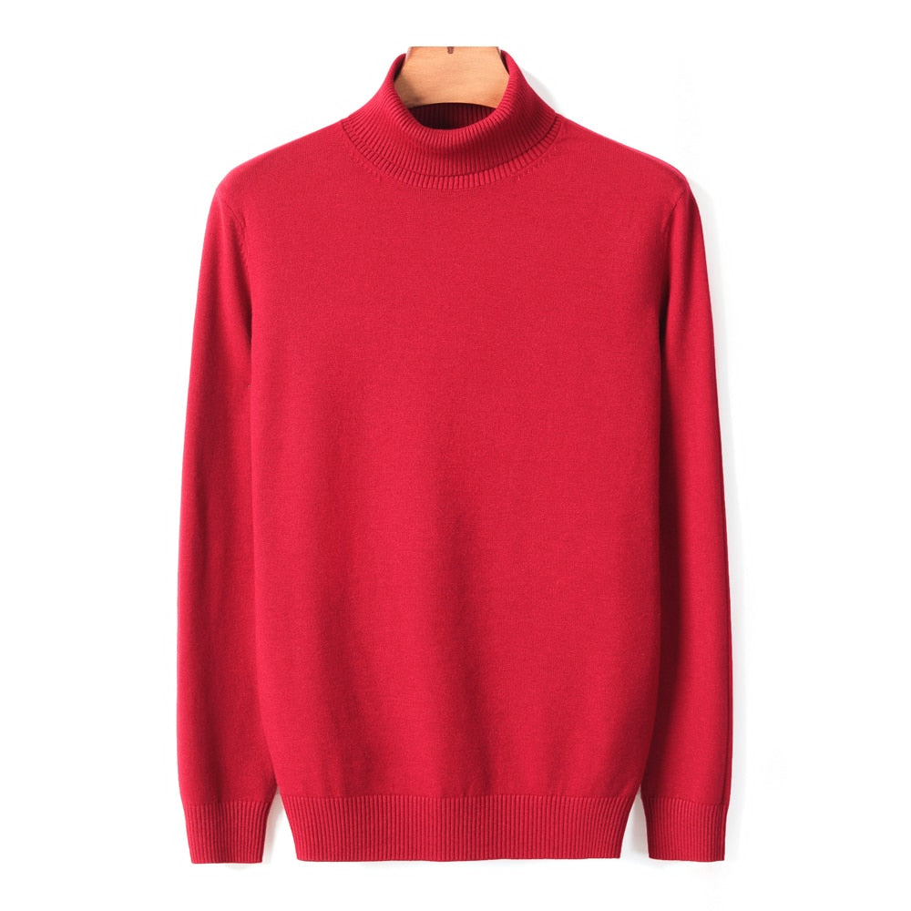 JanesShirt | Men's Classic Turtleneck Sweater-Light Blue-M-State of Style