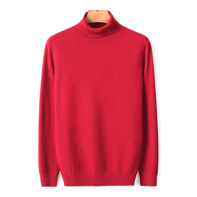JanesShirt | Men's Classic Turtleneck Sweater-Light Blue-M-State of Style