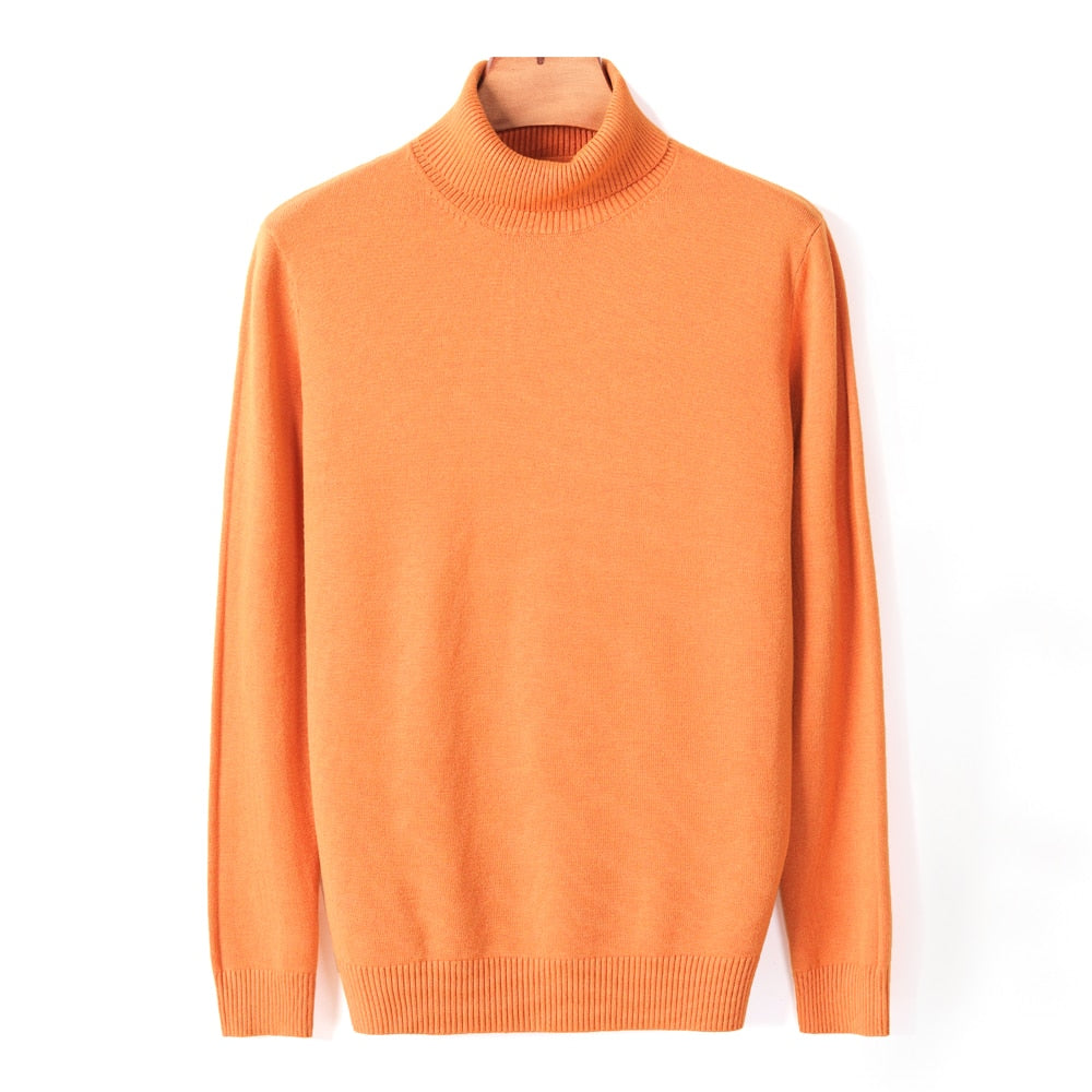 JanesShirt | Men's Classic Turtleneck Sweater-Light Blue-M-State of Style