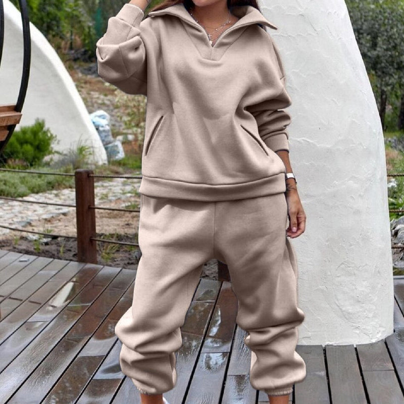 JanesSuit | Women's Stylish Tracksuit-Grey-S-State of Style