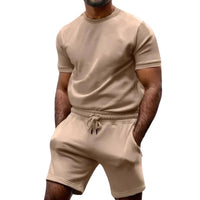 Jared Two-Piece Men's Set | Luxurious & Comfortable-Khaki-S-State of Style