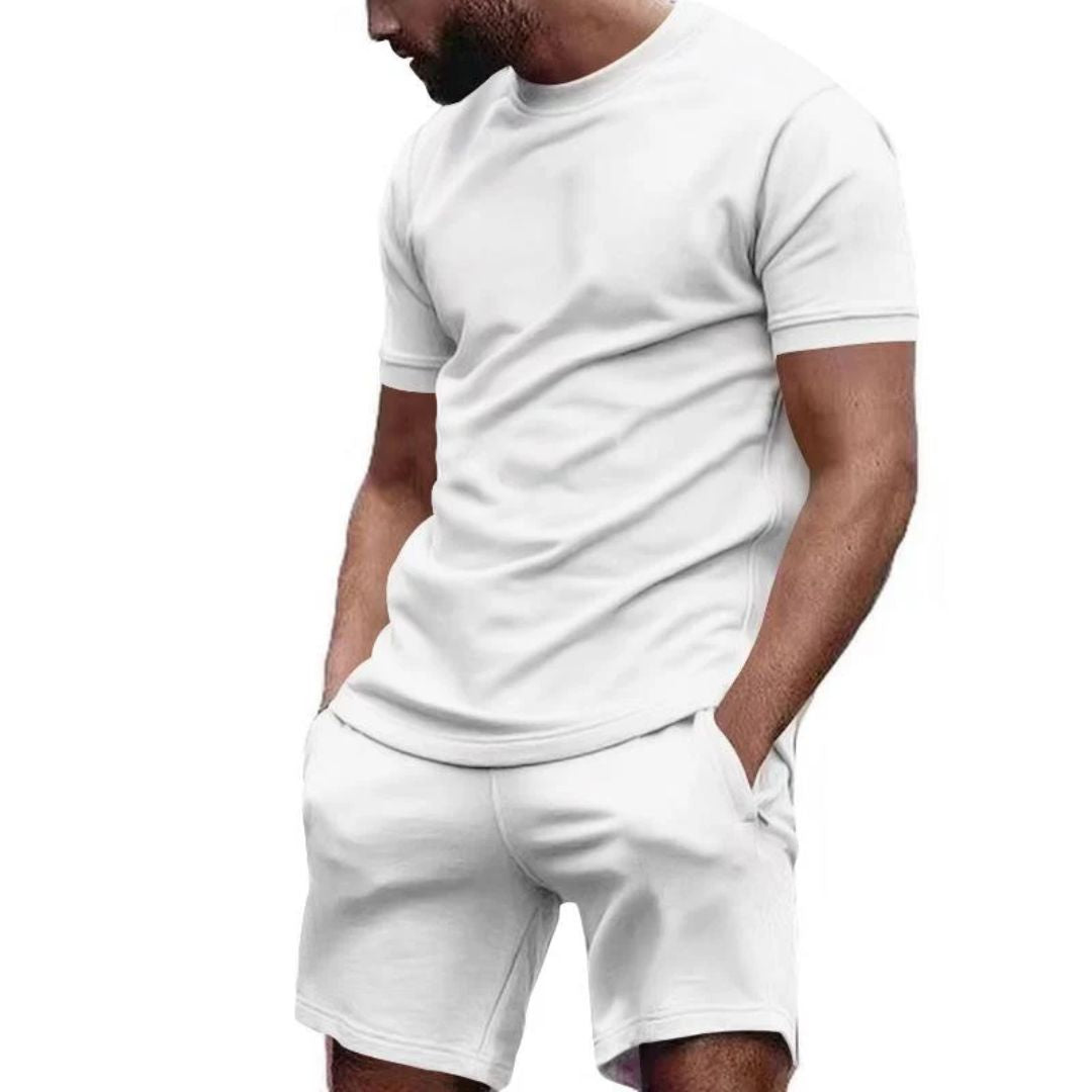 Jared Two-Piece Men's Set | Luxurious & Comfortable-White-S-State of Style