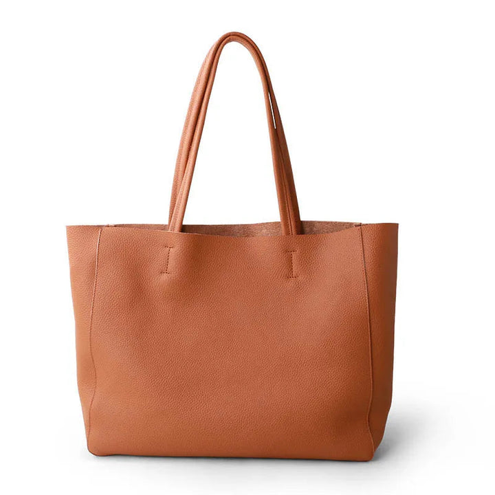 Jasmin Traditional Bag – Luxury Soft Leather Shoulder Bag with Large Capacity-Caramel-State of Style