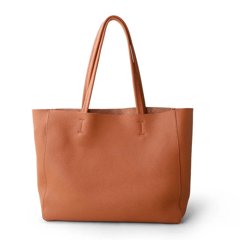 Jasmin Traditional Bag – Luxury Soft Leather Shoulder Bag with Large Capacity-Caramel-State of Style