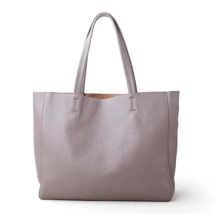 Jasmin Traditional Bag – Luxury Soft Leather Shoulder Bag with Large Capacity-Grey-State of Style