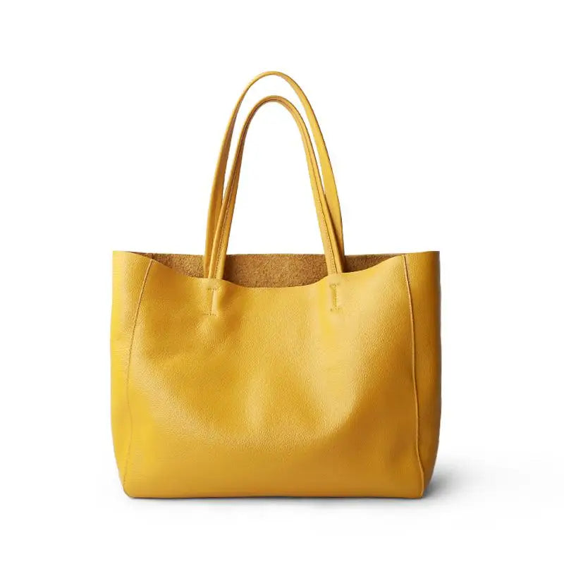 Jasmin Traditional Bag – Luxury Soft Leather Shoulder Bag with Large Capacity-Marigold-State of Style