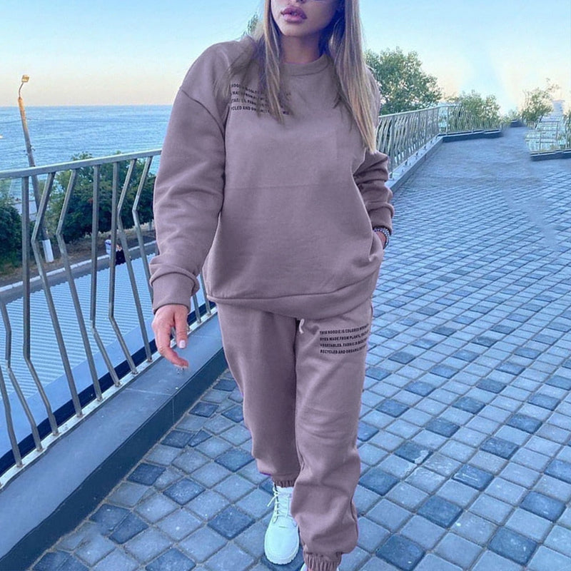JasminesSuit | Women's Stylish Tracksuit-Khaki-S-State of Style