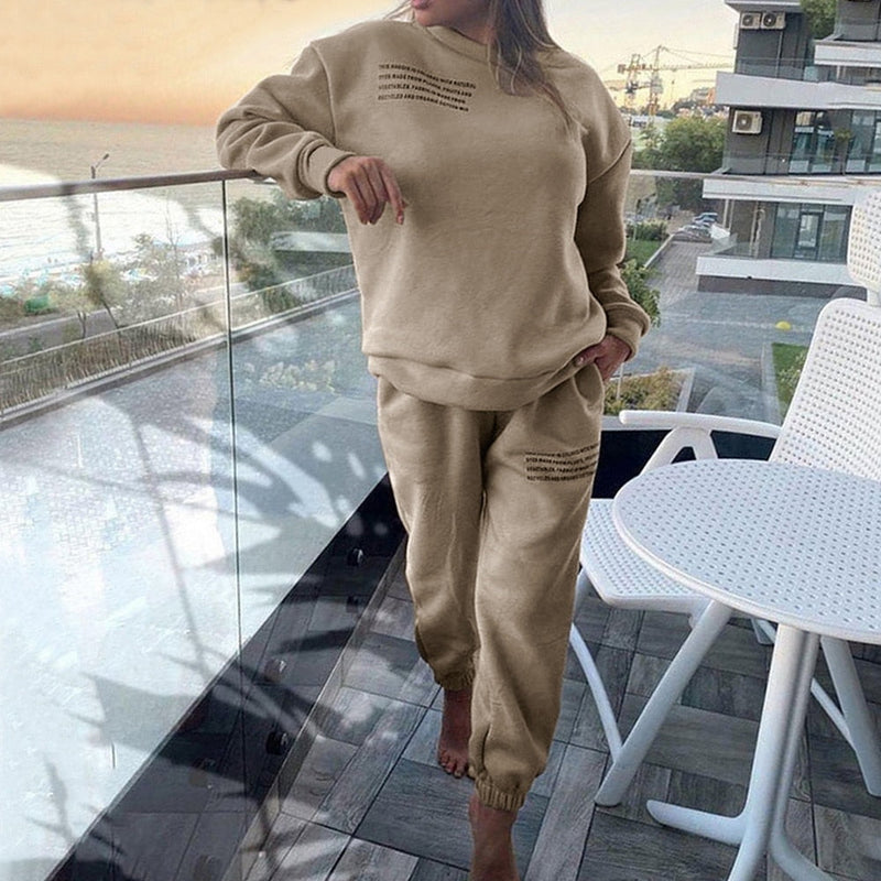 JasminesSuit | Women's Stylish Tracksuit-Khaki-S-State of Style