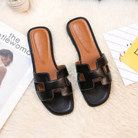 JenellesSlipper | Women's H-Style Slippers-Black-4.5-State of Style