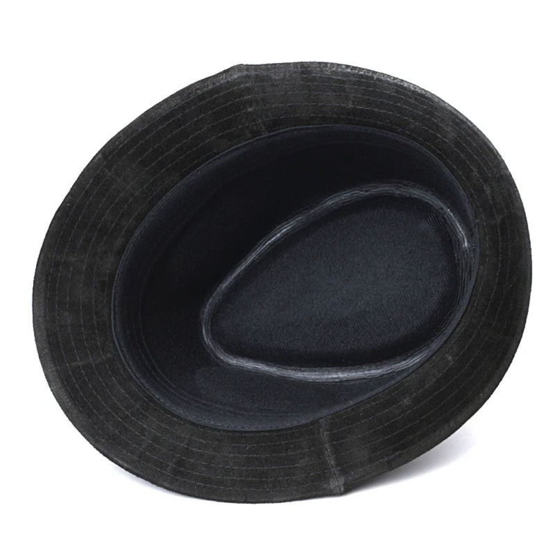 Jeremiah Traditional Hat – Genuine Leather Wide Brim Fedora-Brown-55-56-State of Style