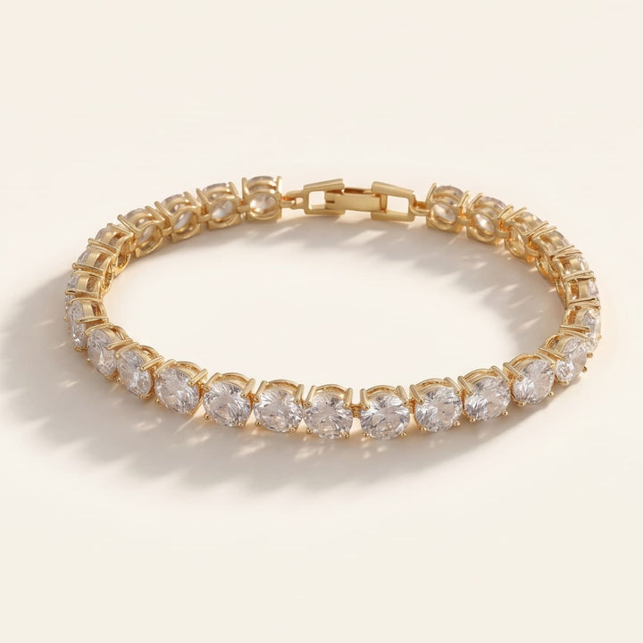 Crystal Heart Tennis Bracelet | Sparkling Accessory