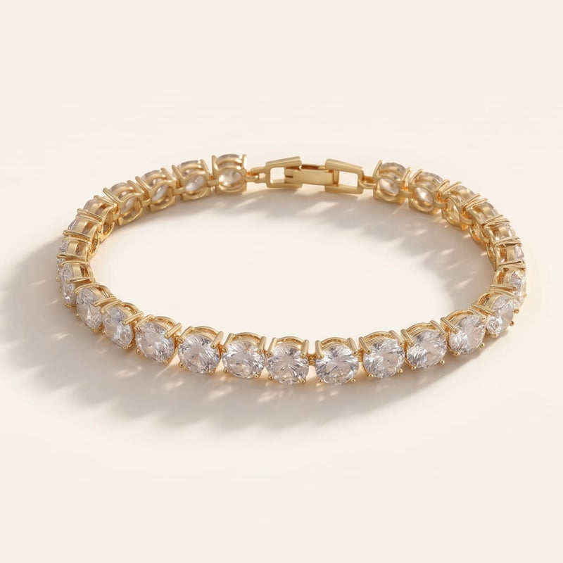 Crystal Heart Tennis Bracelet | Sparkling Accessory