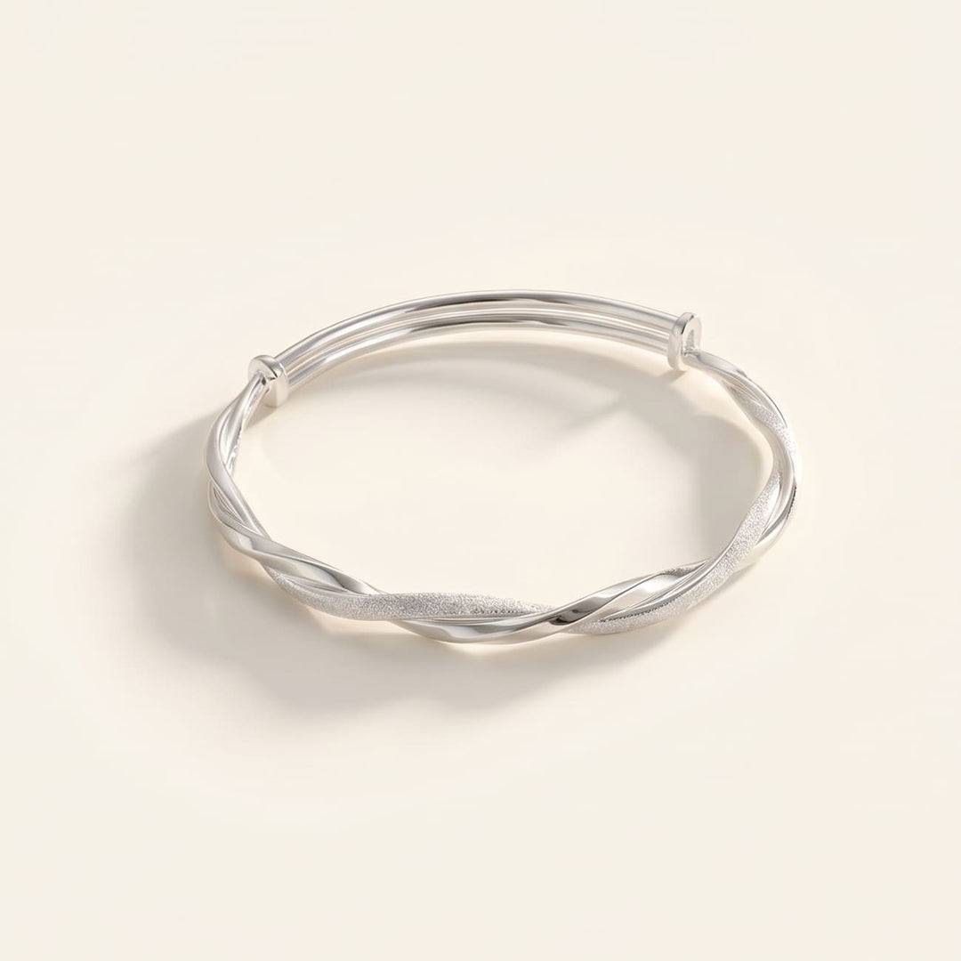 Twisted Silver Bracelet